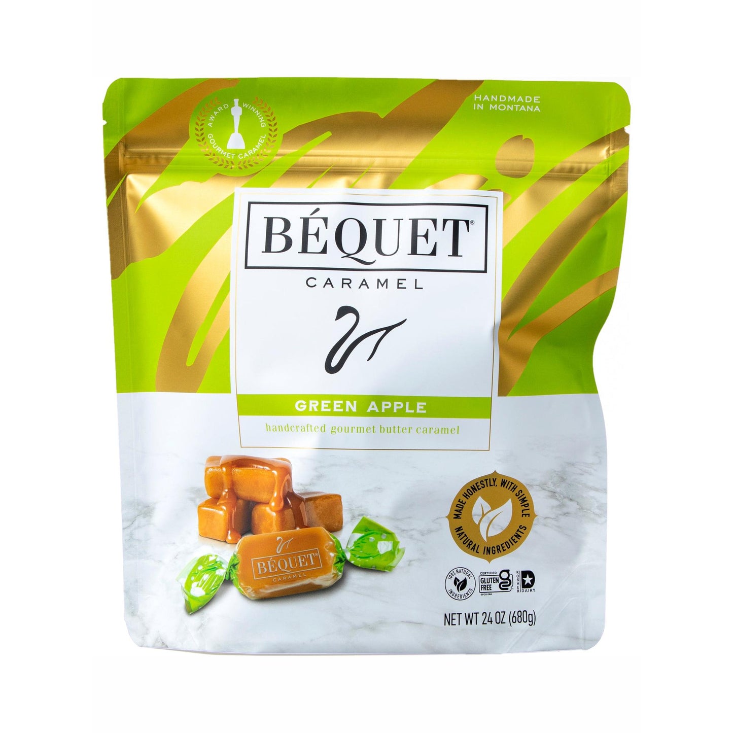 Green Apple Caramel Resealable Pouch