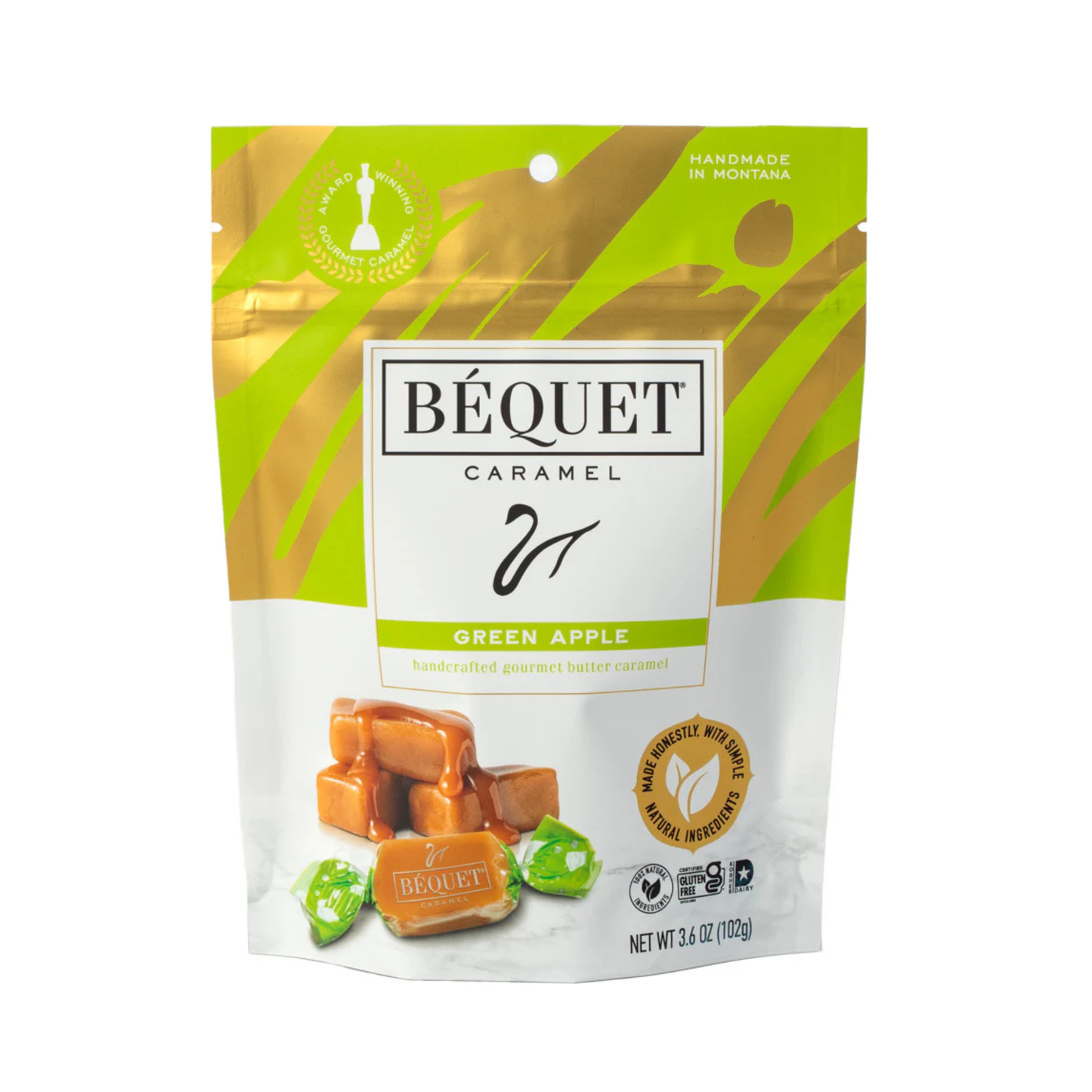 Green Apple Caramel Resealable Pouch