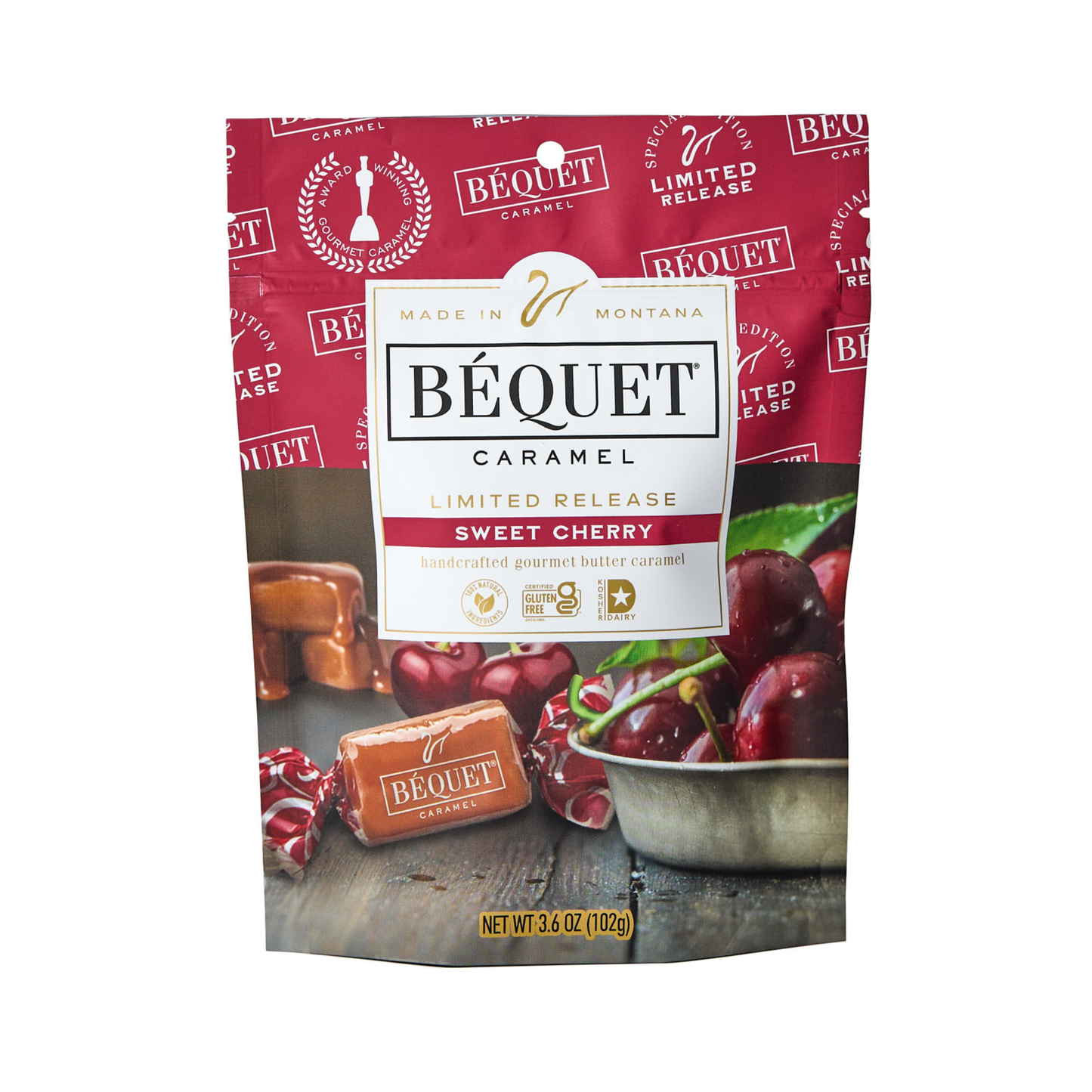 Sweet Cherry Caramel 3.6 oz Resealable Pouch - Case (12)