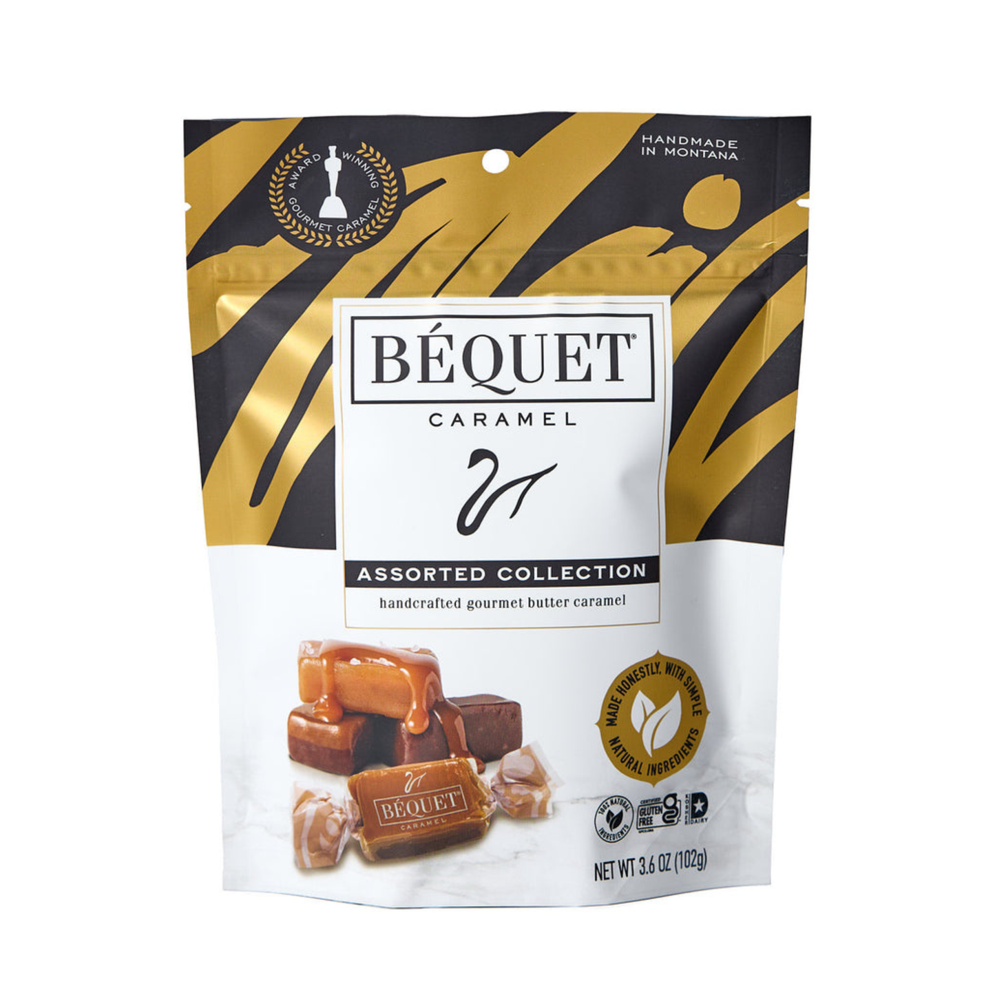 Assorted Collection Caramel Resealable Pouch